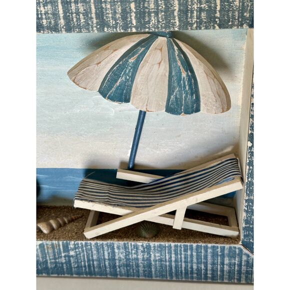 Coastal Beach Scene Diorama Picture Wall Decor - Picture 4 of 5